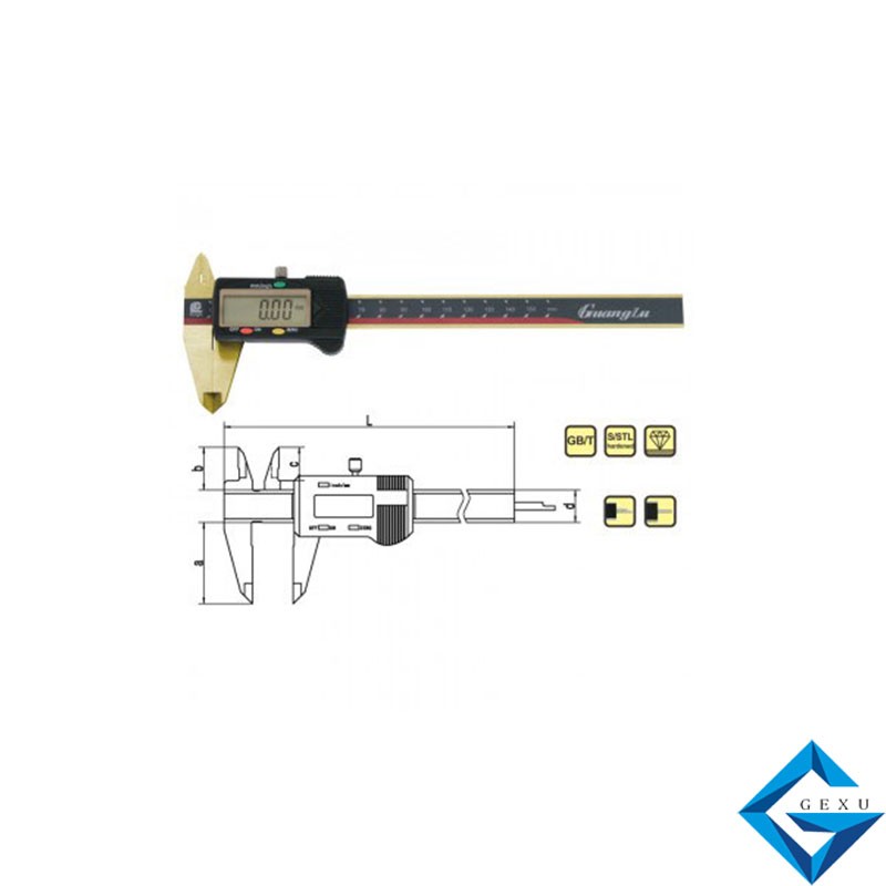鍍鈦數(shù)顯卡尺111-101DT測(cè)量0-150