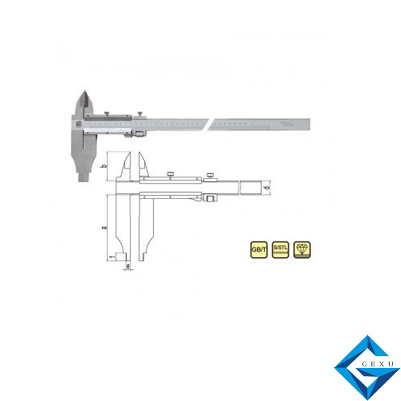 開(kāi)式雙外爪游標(biāo)卡尺141-644GL測(cè)量0-300
