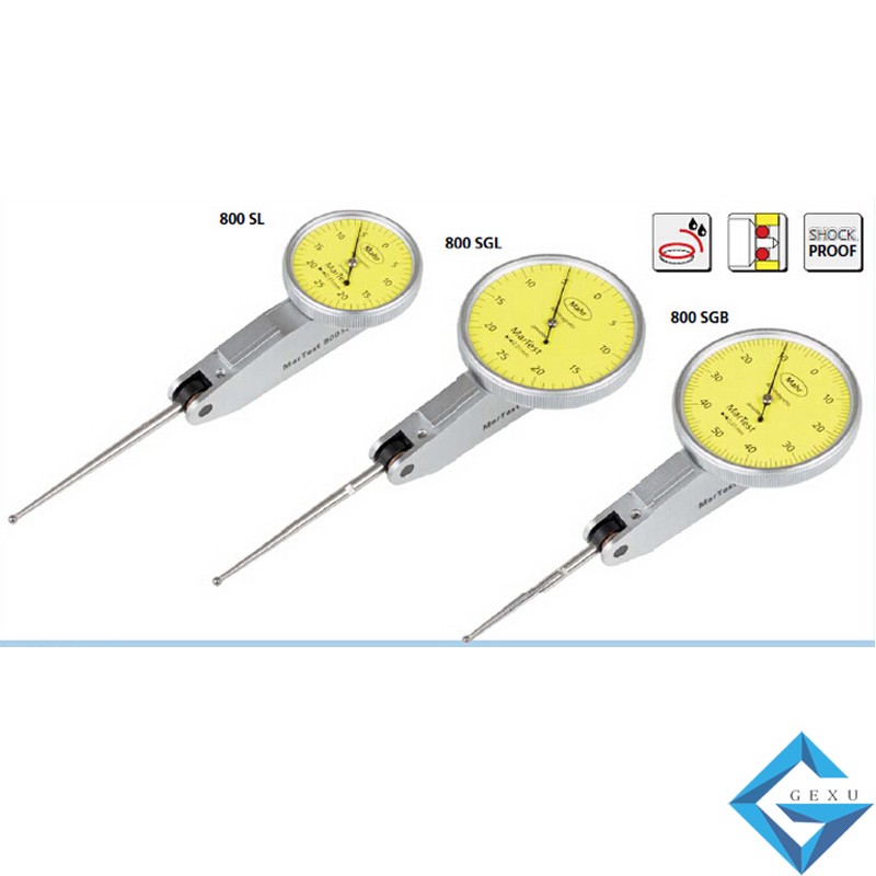 德國馬爾Mahr 長測頭型杠桿表800SL 0.25mm機械杠桿百分表4306200